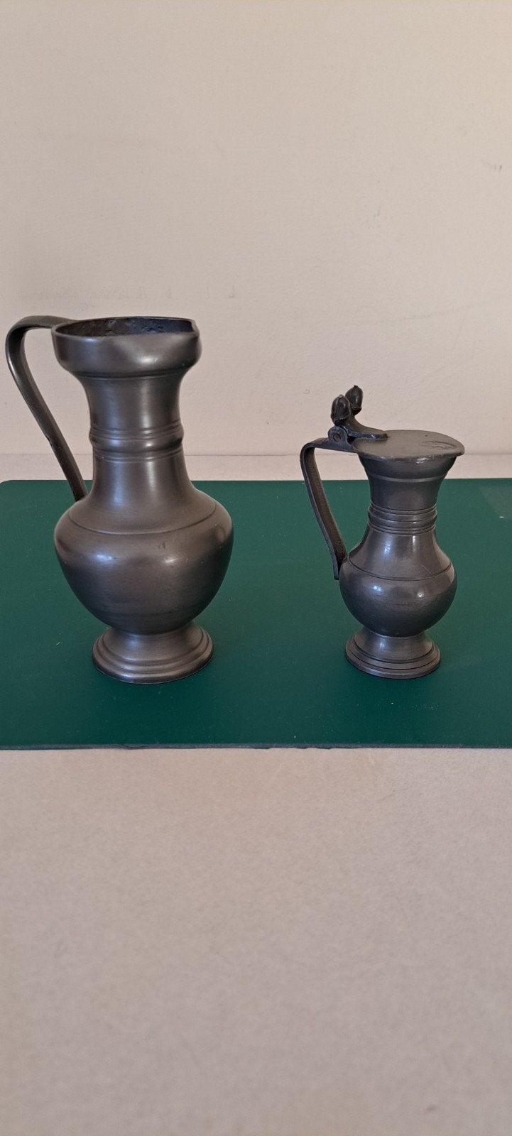 Tinnen schenkkan en klepkan, Antiek en Kunst, Ophalen