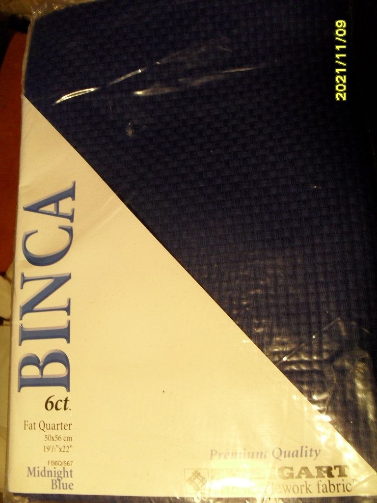 NIEUW Zweigart Binca Borduurstof, Midnight Blue. Ook DMC, Ophalen of Verzenden, Nieuw, Handborduren, Onderdeel of Toebehoren