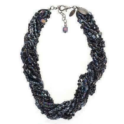 Nieuwe gevlochten ketting zwart van Manouk., Ophalen of Verzenden, Nieuw, Zwart