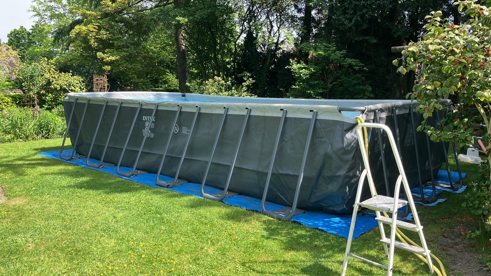 Zwembad opzet 7x3, Ophalen, 300 cm of meer, Zo goed als nieuw, Rechthoekig
