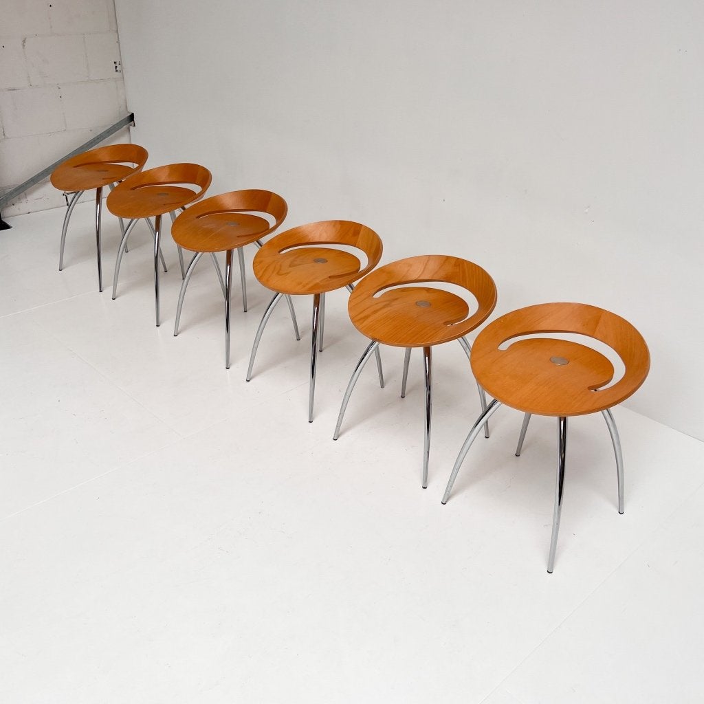 Magis Lyra kruk blank van Sigurdur Thorsteinson, 1990’s  , Gebruikt, Magis, Ophalen of Verzenden, Hout