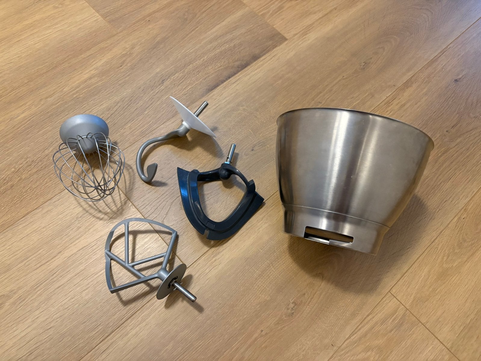 Kenwood roestvrijstalen mengkom & accessoires, Ophalen of Verzenden, Zo goed als nieuw, Vaatwasserbestendig, Minder dan 1 liter