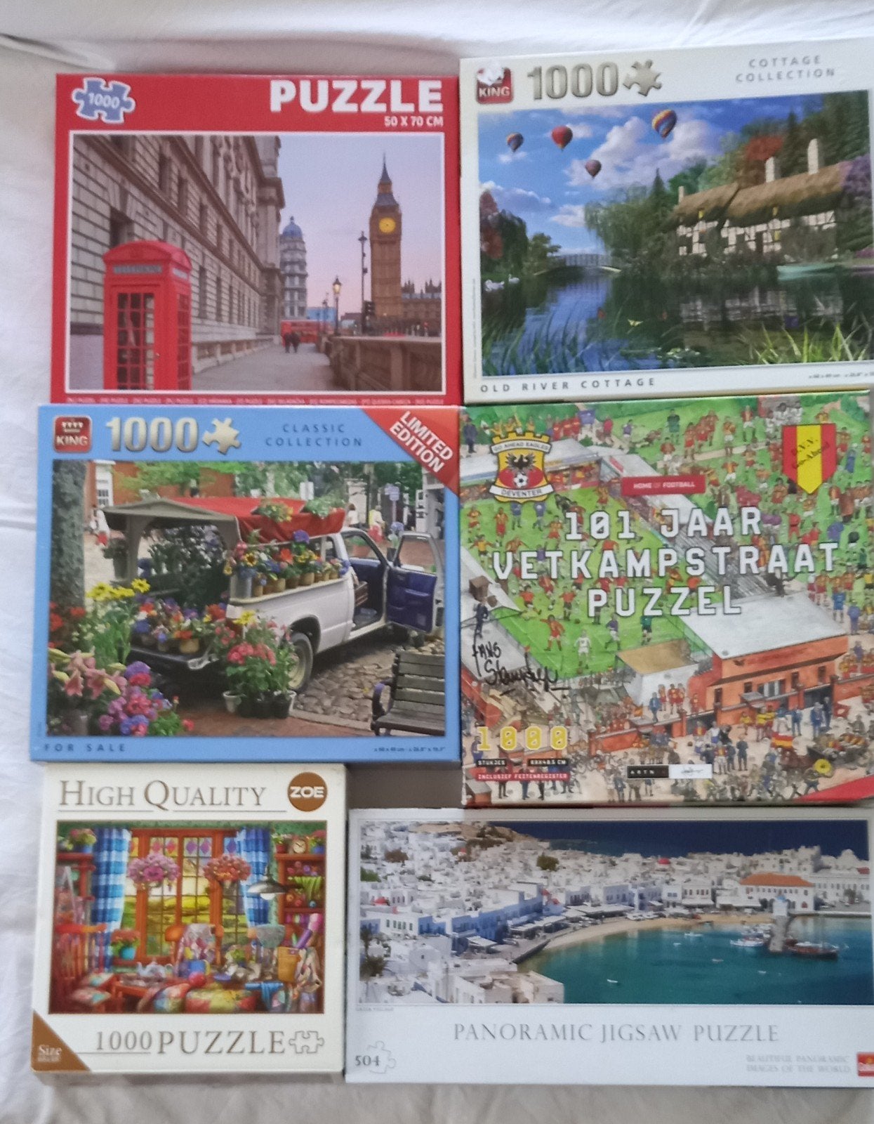 puzzels met 1000 stukjes, Ophalen, 500 t/m 1500 stukjes, Gebruikt
