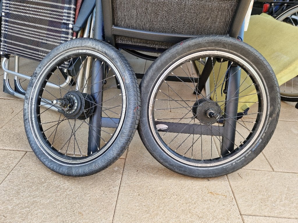 2 wielen maat 20 inch van een e-bike, Ophalen of Verzenden, Gebruikt, Aluminium