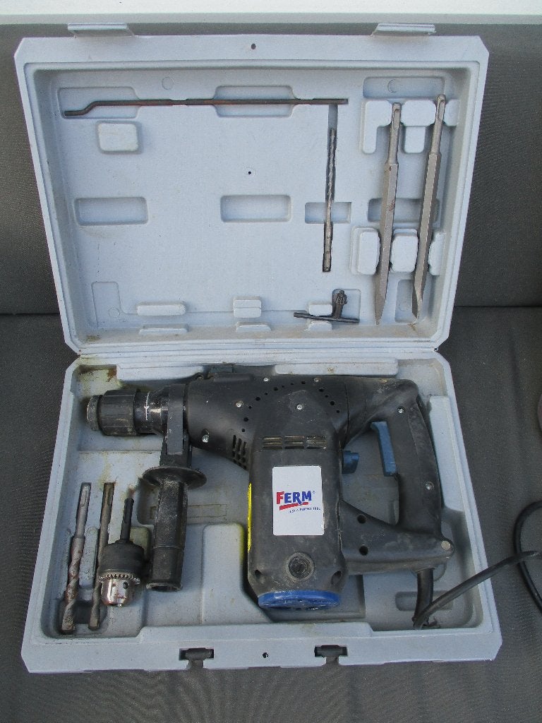 Klop/Boor/sloophamer machine  in koffer, Boor- en/of Breekhamer, Ophalen of Verzenden, Klopboormechanisme, Gebruikt