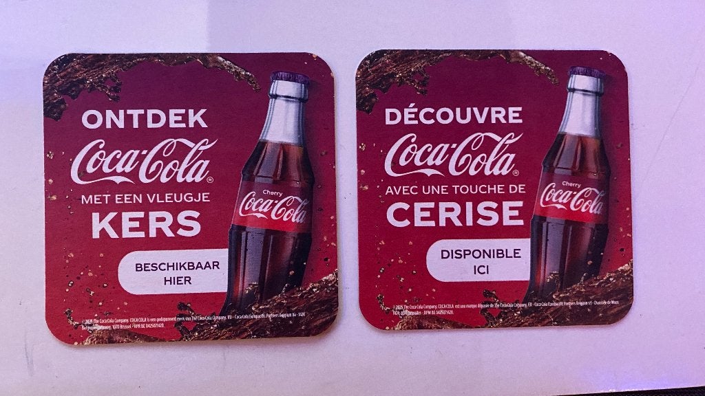 Coca-Cola Viltje Belgie 2025 Cherry Coke, Verzenden, Zo goed als nieuw, Overige typen