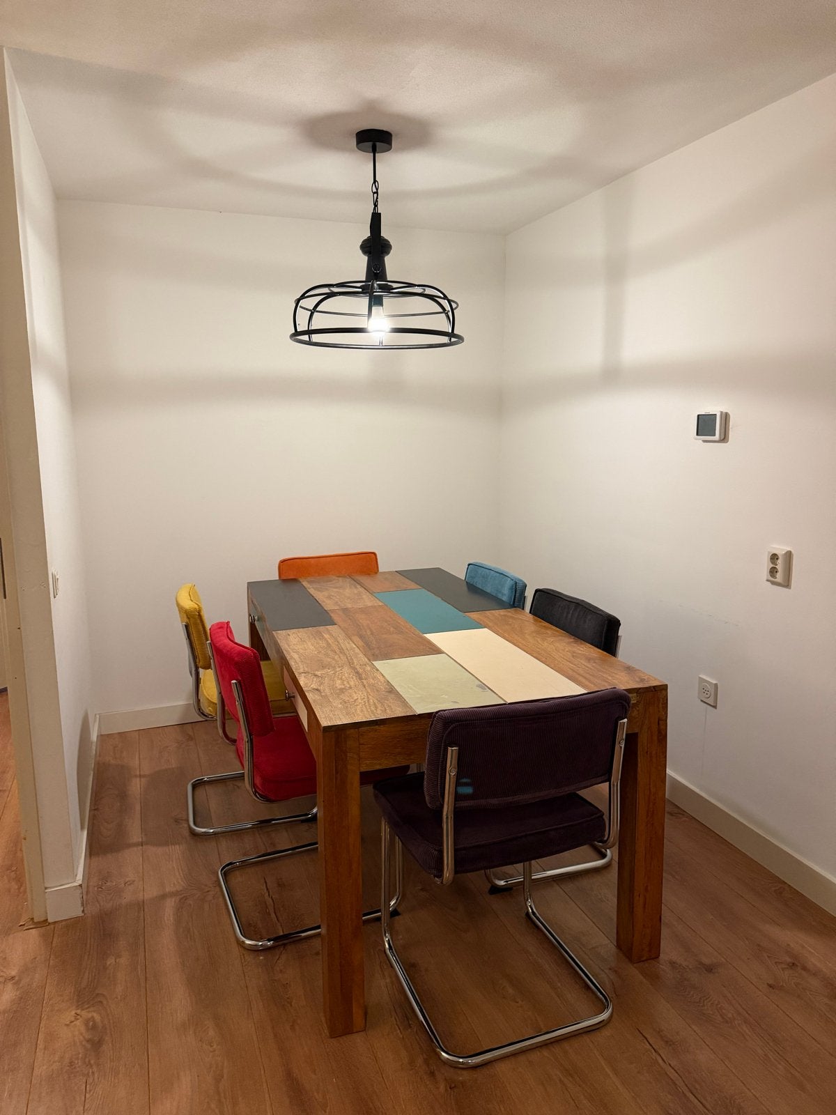 Eettafel met 6 stoelen - Kare Design, Huis en Inrichting, Ophalen, 50 tot 100 cm, Zo goed als nieuw, Vijf personen of meer