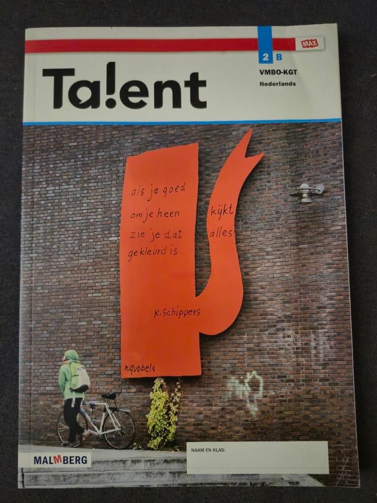 (37)Ta!ent Nederlands VMBO-KGT 2B, Ophalen of Verzenden, Nieuw, VMBO, Nederlands