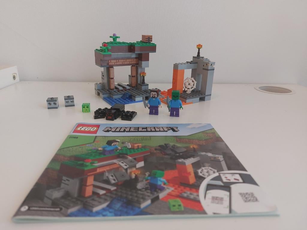 Lego minecraft 21166 compleet, Ophalen of Verzenden, Zo goed als nieuw, Complete set, Lego