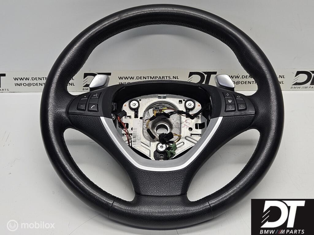 Stuurwiel leder knoppen flippers BMW X6 E71 E72 32306797911, Gebruikt, Ophalen of Verzenden, BMW, BMW