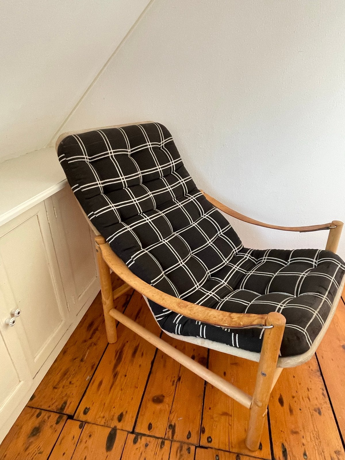 Stoere vintage lounge stoel (Bror Boije voor Dux), Ophalen