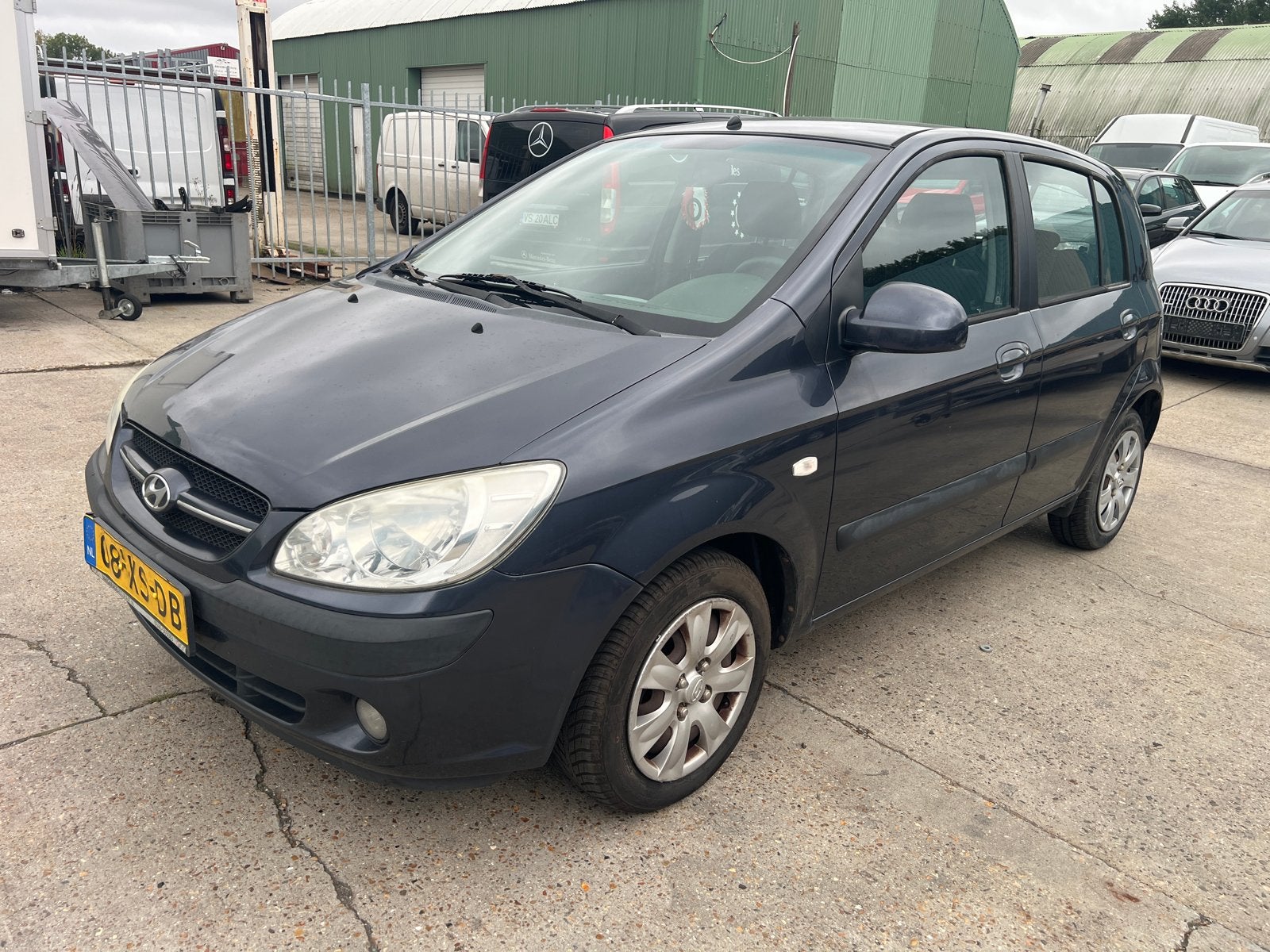 Hyundai Getz 1.4 5DRS AUT 2007 Grijs, 40 €/maand, 4 cilinders, Origineel Nederlands, Bedrijf