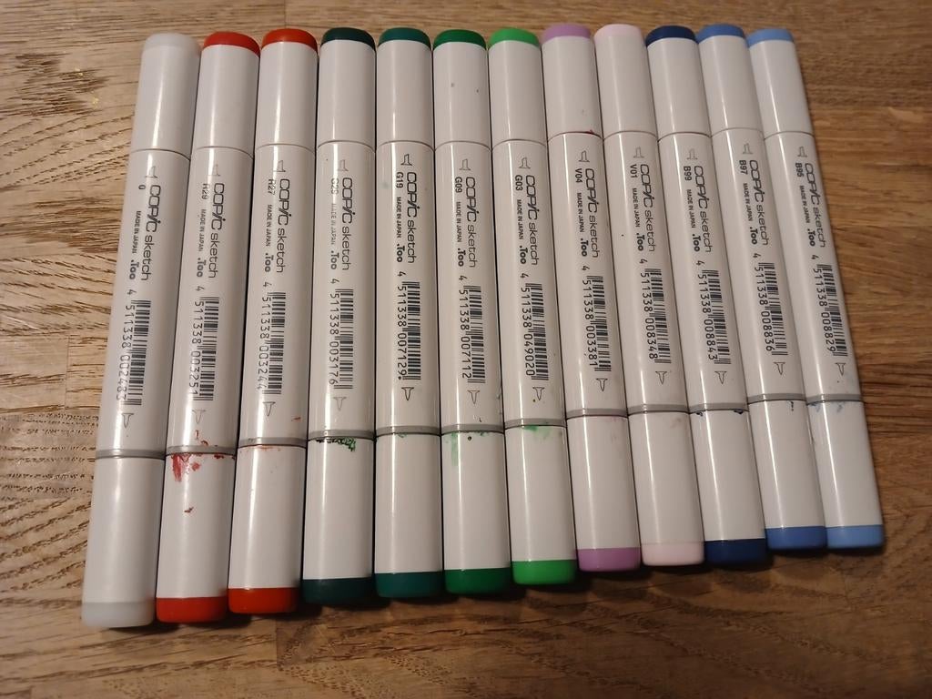 Copic sketch markers, Hobby en Vrije tijd, Tekenen, Gebruikt, Potlood of Stift, Ophalen of Verzenden
