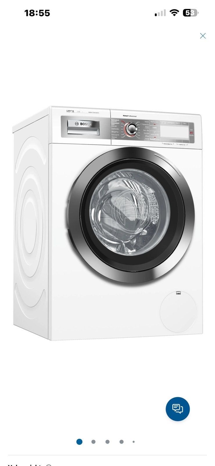 Bosch wasmachine, Witgoed en Apparatuur, Wasmachines, Ophalen, 1200 tot 1600 toeren, 85 tot 90 cm