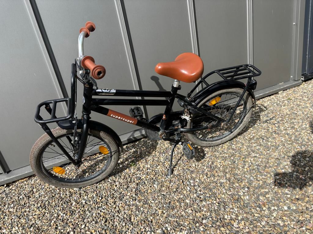 Supersuper Kinderfiets Cooper Bamboo 18 inch jongensfiets, Ophalen of Verzenden, Gebruikt, 18 inch