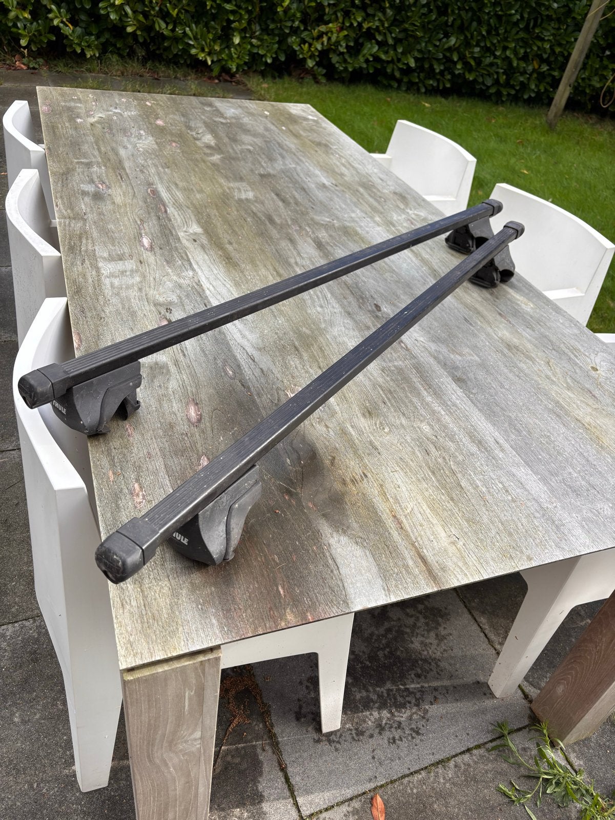Thule Dakdragers 125 cm met sleutel, Ophalen of Verzenden, Gebruikt