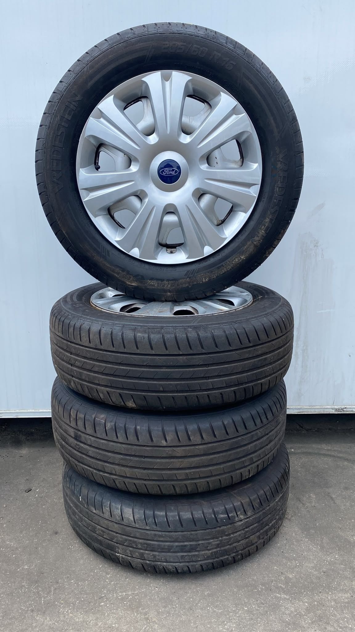 Ford Transit Connect Zomer Banden Set 215-55-16 5x108, Auto-onderdelen, Banden en Velgen, Gebruikt, -, -, Banden en Velgen