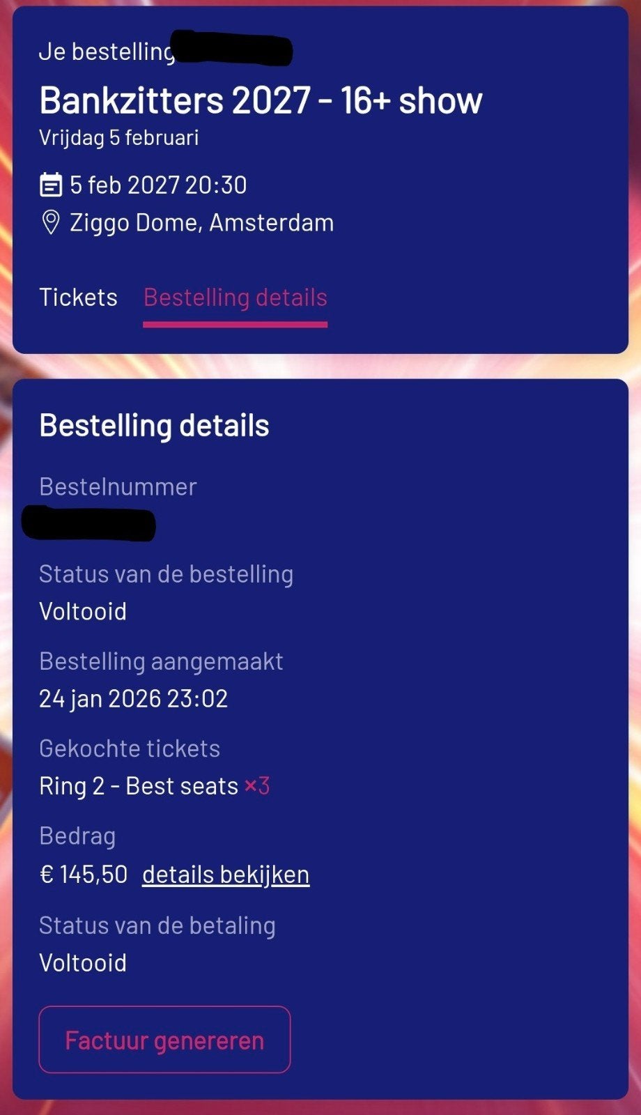 3x Bankzitters 5 feb  GEZOCHT 6/7 feb | Ticketruil, Tickets en Kaartjes, Drie personen of meer