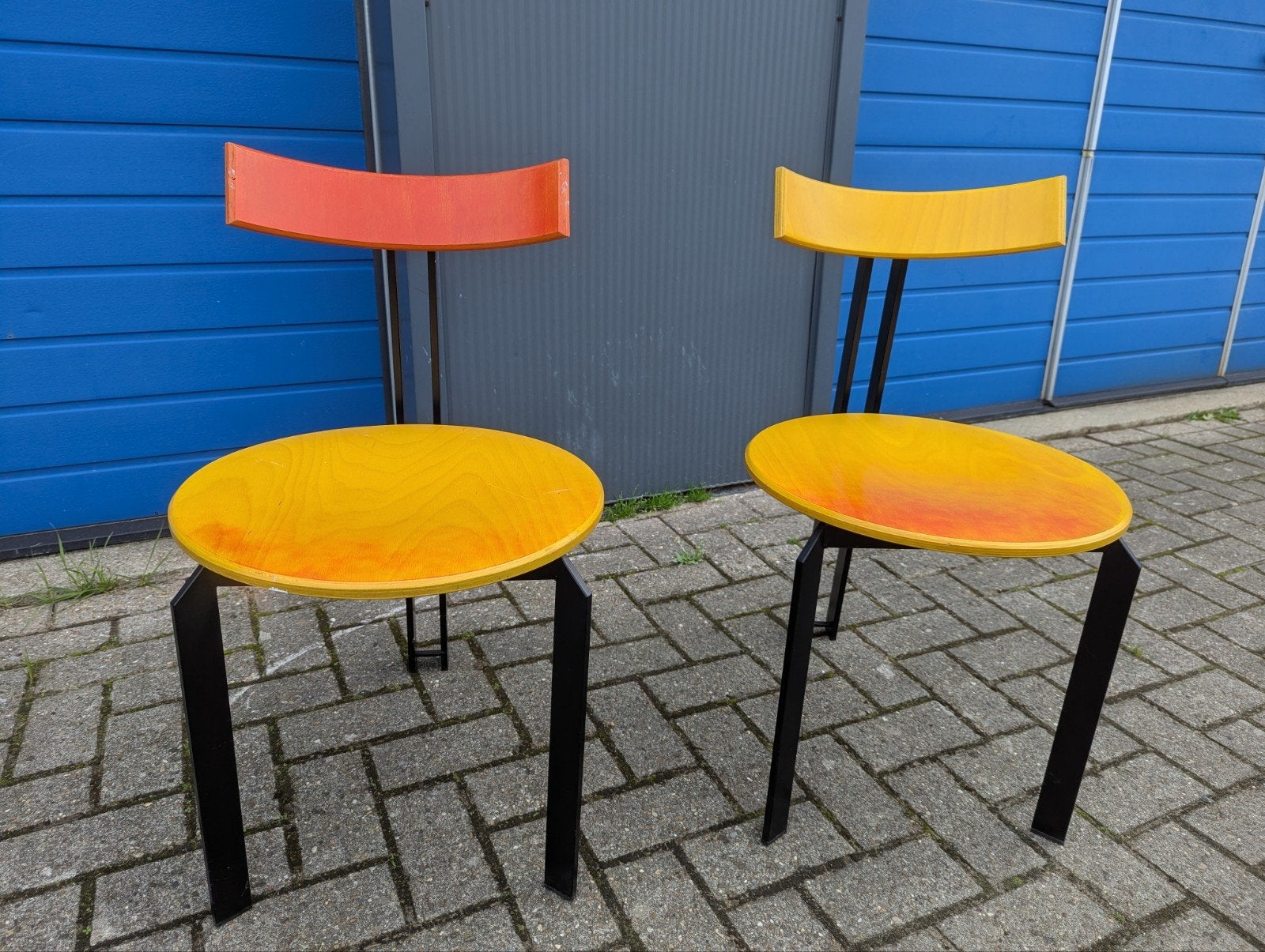 design stoelen 2 stuks, Ophalen, Gebruikt, Twee