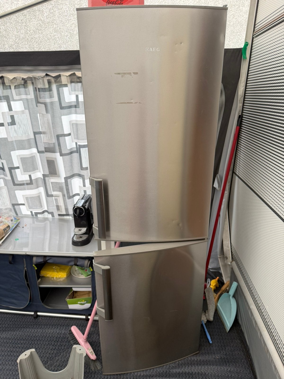 AEG koelkast met vriezer, Ophalen, Gebruikt, 200 liter of meer, 60 cm of meer