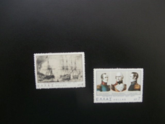 Postzegels Griekenland 1977 Navarino Slag, Verzenden, Overige landen, Postfris