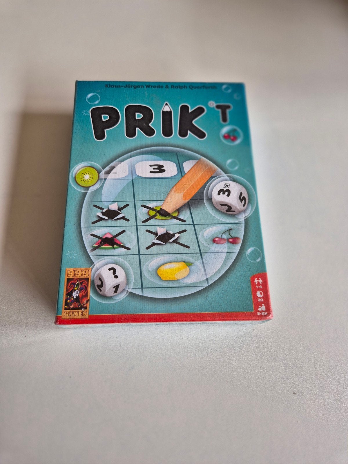 Prik't dobbelspel - 999 Games, Een of twee spelers, Ophalen of Verzenden, Nieuw, 999 Games