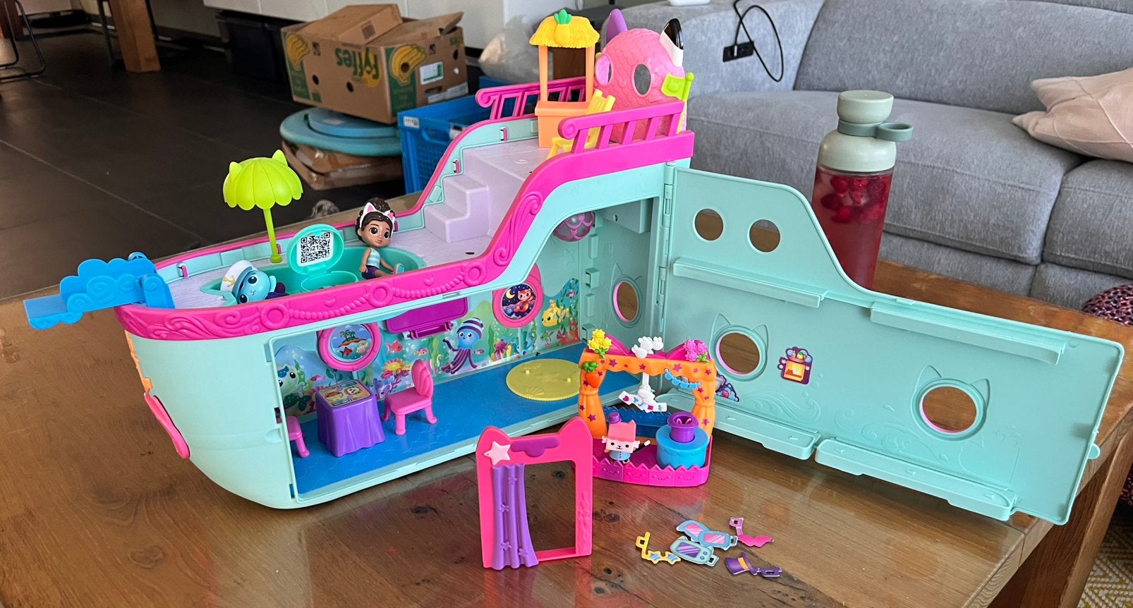 Gabby’s Poppenhuis schip met accessoires – Gabby’s Dollhouse, Ophalen, Zo goed als nieuw