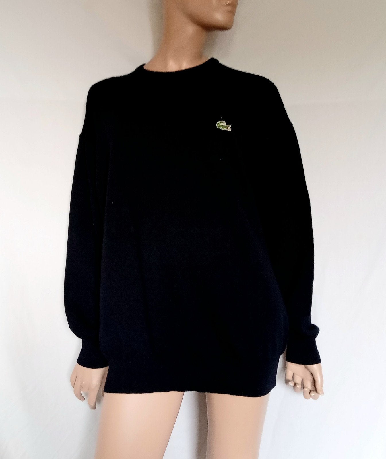LACOSTE Trui , Maat 6 ( XL ) , PURE NEW WOL, Ophalen of Verzenden, Zo goed als nieuw, Maat 46/48 (XL) of groter, Blauw