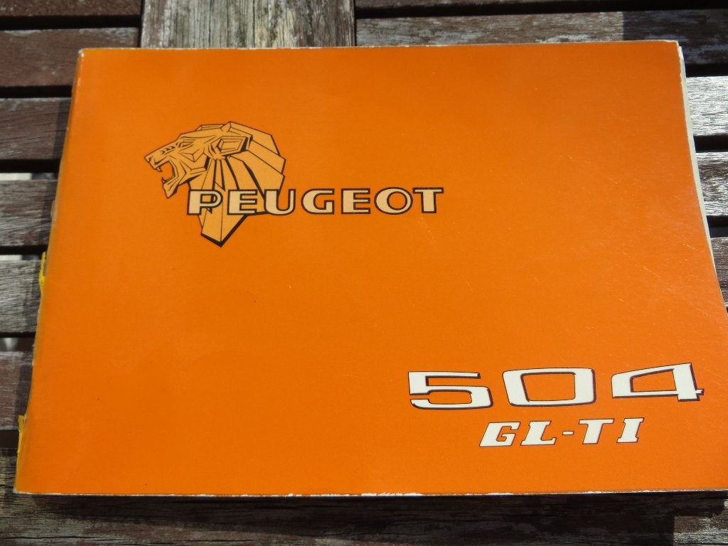 Instructieboek Peugeot 504 GL, 504 Ti 1978, Ophalen of Verzenden