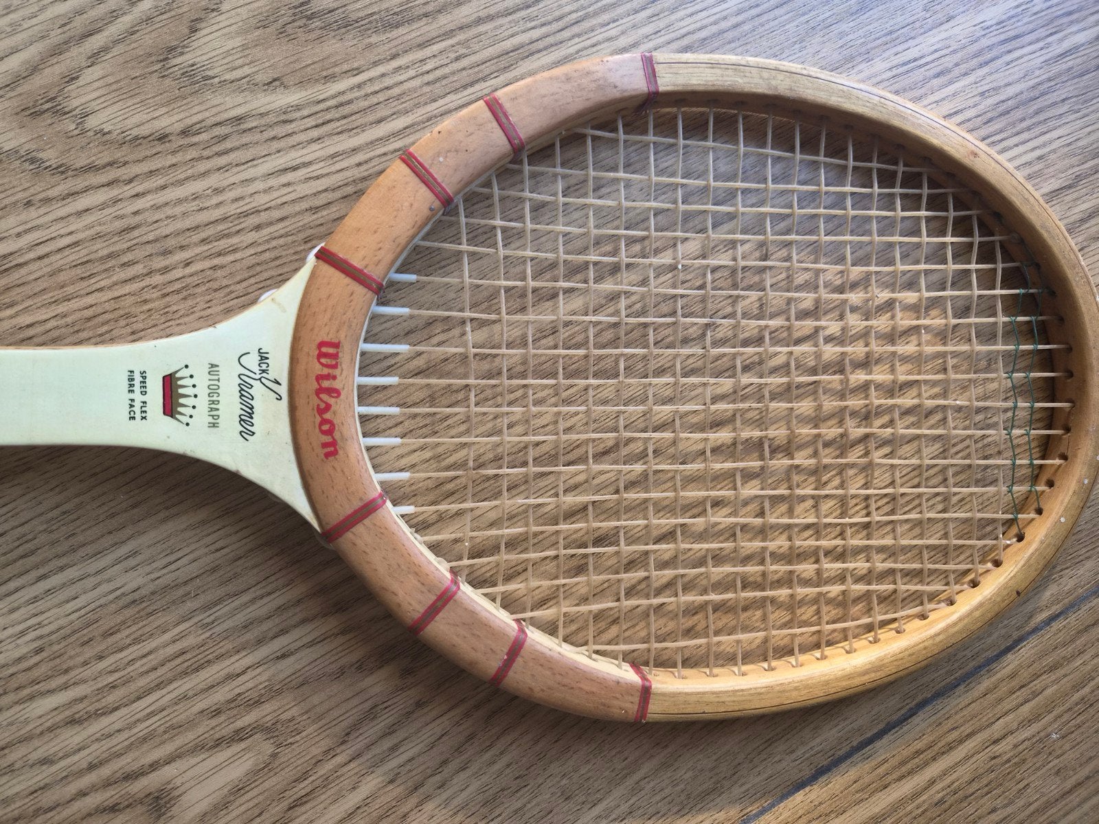 Vintage houten Wilson Jack Kramer Autograph tennisracket, Gebruikt, L4, Ophalen of Verzenden, Wilson
