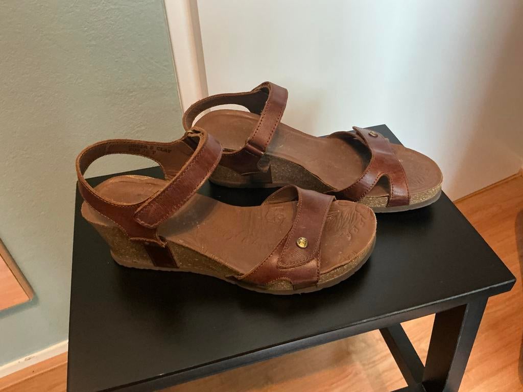 Panama Jack sandalen maat 38 - Comfortabel en stijlvol, Kleding | Dames, Schoenen, Ophalen of Verzenden, Gedragen, Bruin, Sandalen of Muiltjes