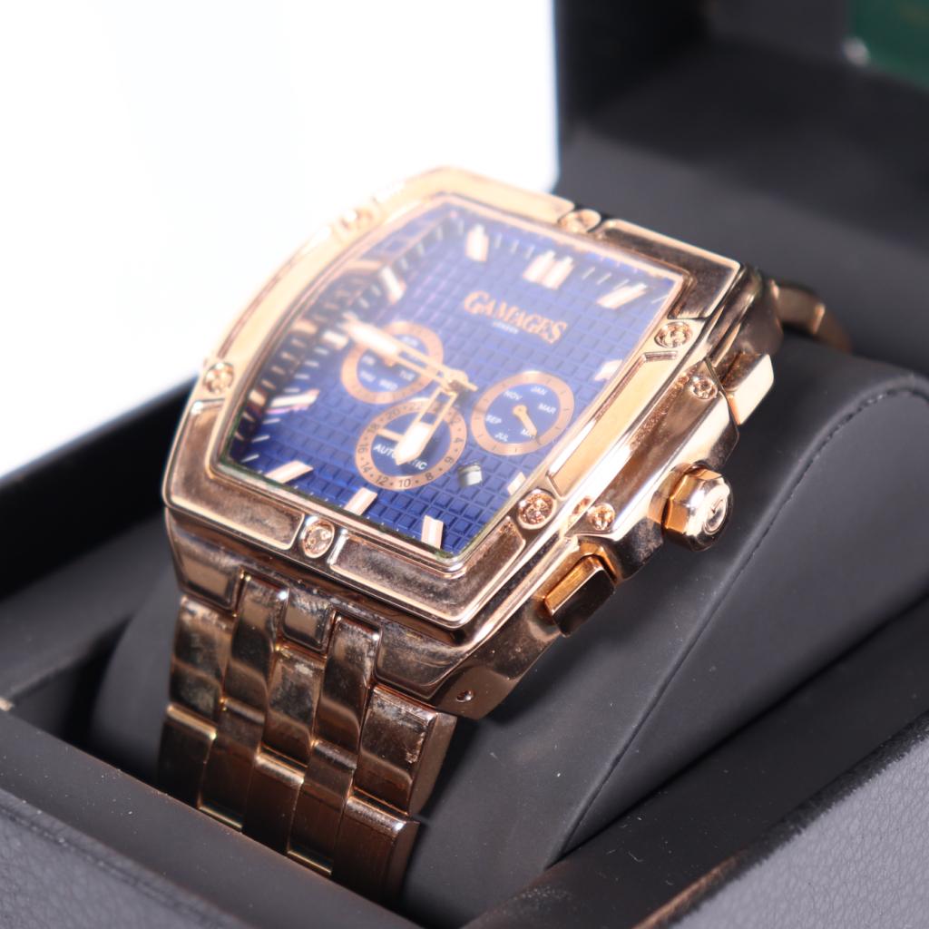 Gamages London Magnitude Rose  Horloge (51mm) - A Grade, Sieraden, Tassen en Uiterlijk, Horloges | Heren, Gamages of London, Gebruikt