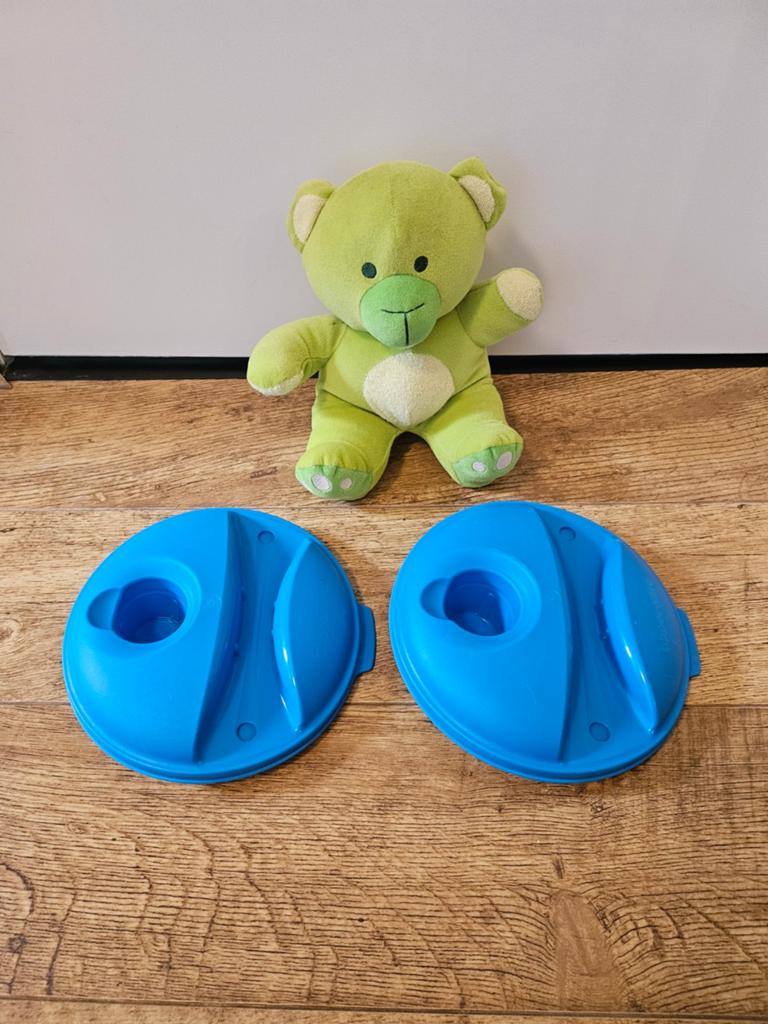 Tupperware salade to go deksels blauw, Ophalen of Verzenden, Zo goed als nieuw, Blauw, Bak of Kom