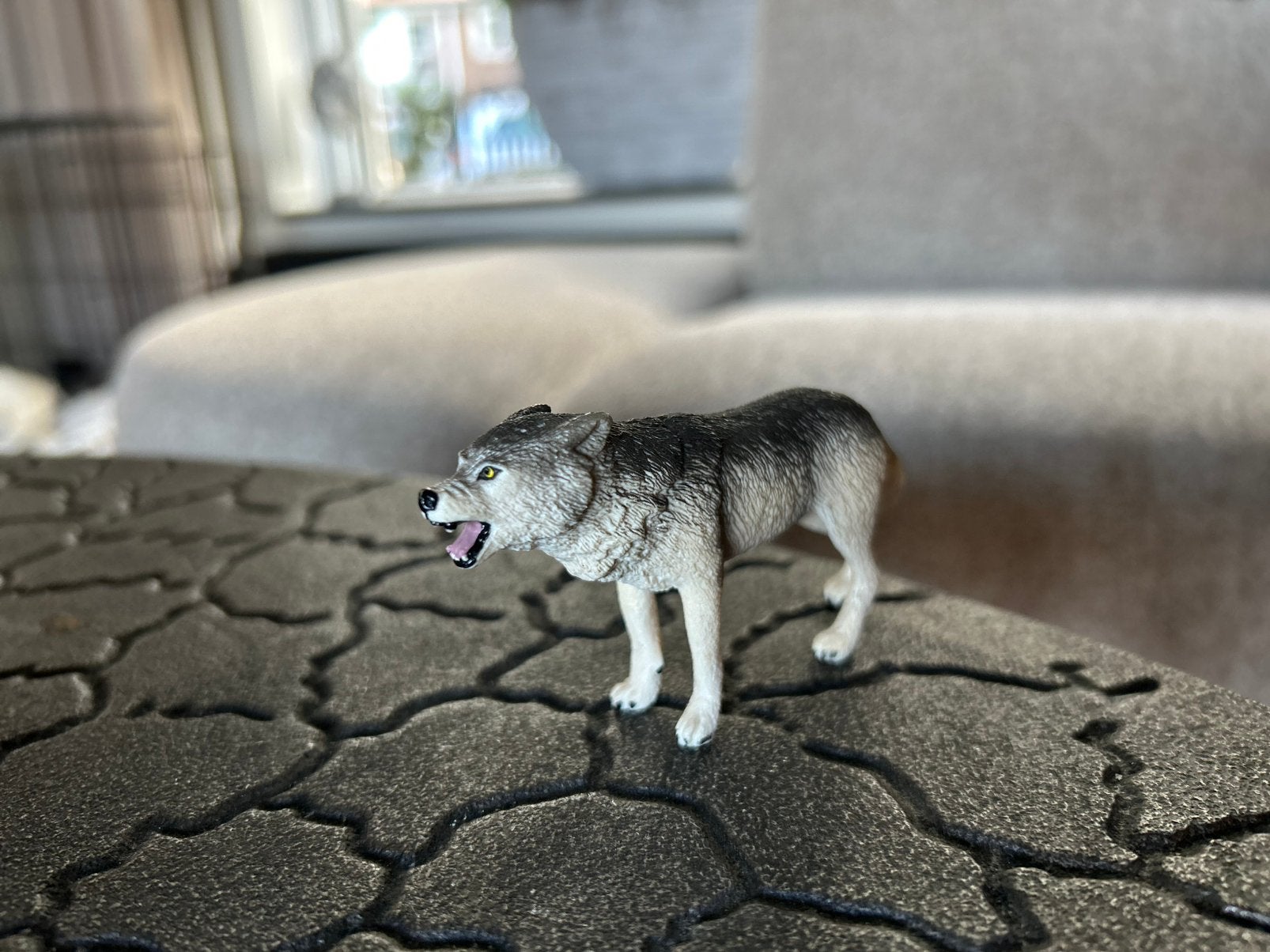 Schleich wolf, Ophalen of Verzenden, Zo goed als nieuw, Paard, Beeldje of Figuurtje