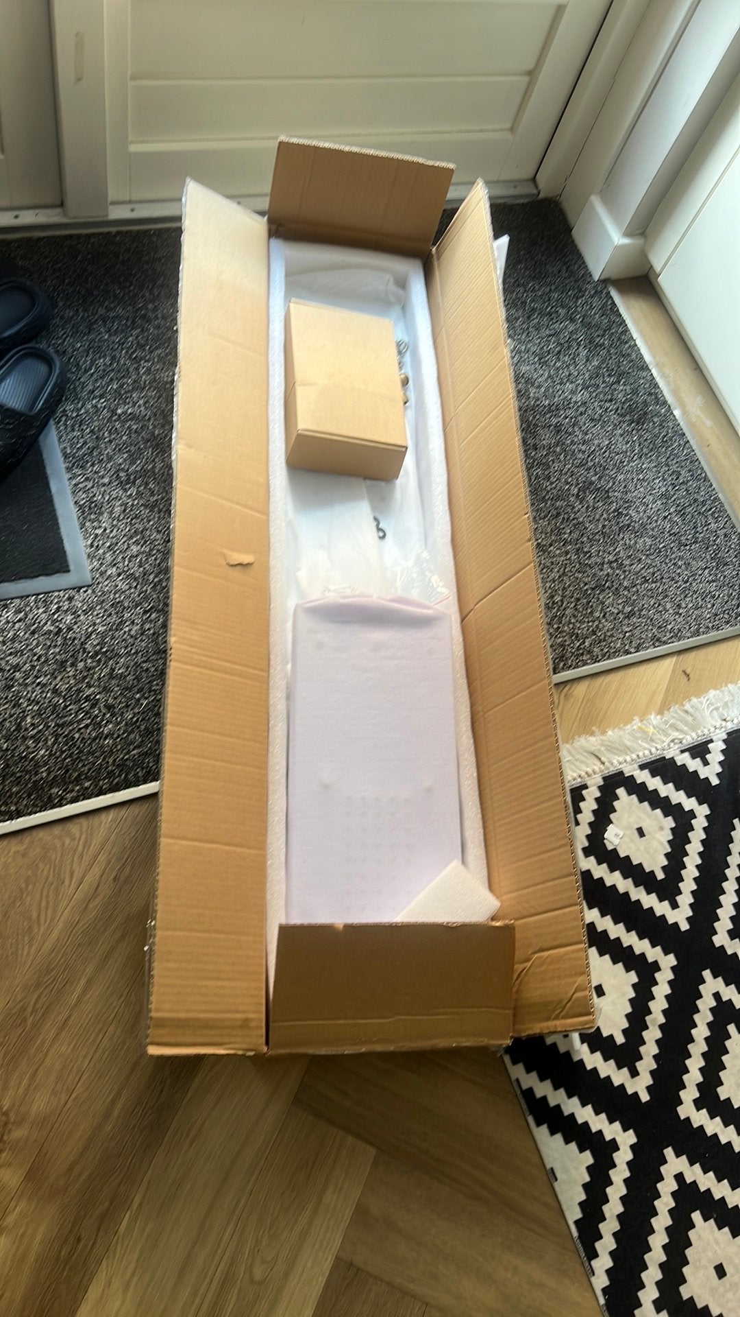 Nieuw in doos douche set, Doos, 100 cm of meer, Minder dan 35 cm, Ophalen of Verzenden