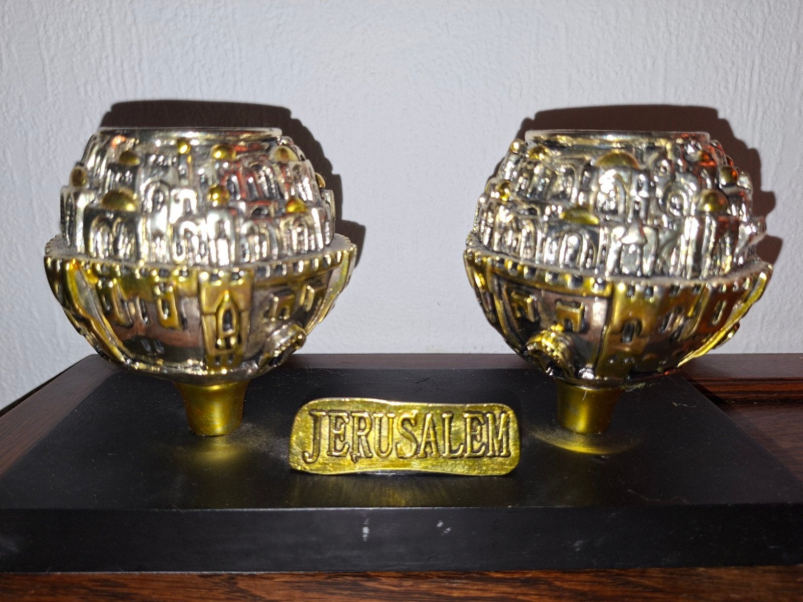 Sabbath kaarsenstandaard zilverkleurig, 11x21x9 cm, Huis en Inrichting, Gebruikt, Ophalen of Verzenden, Kandelaar, Zilver