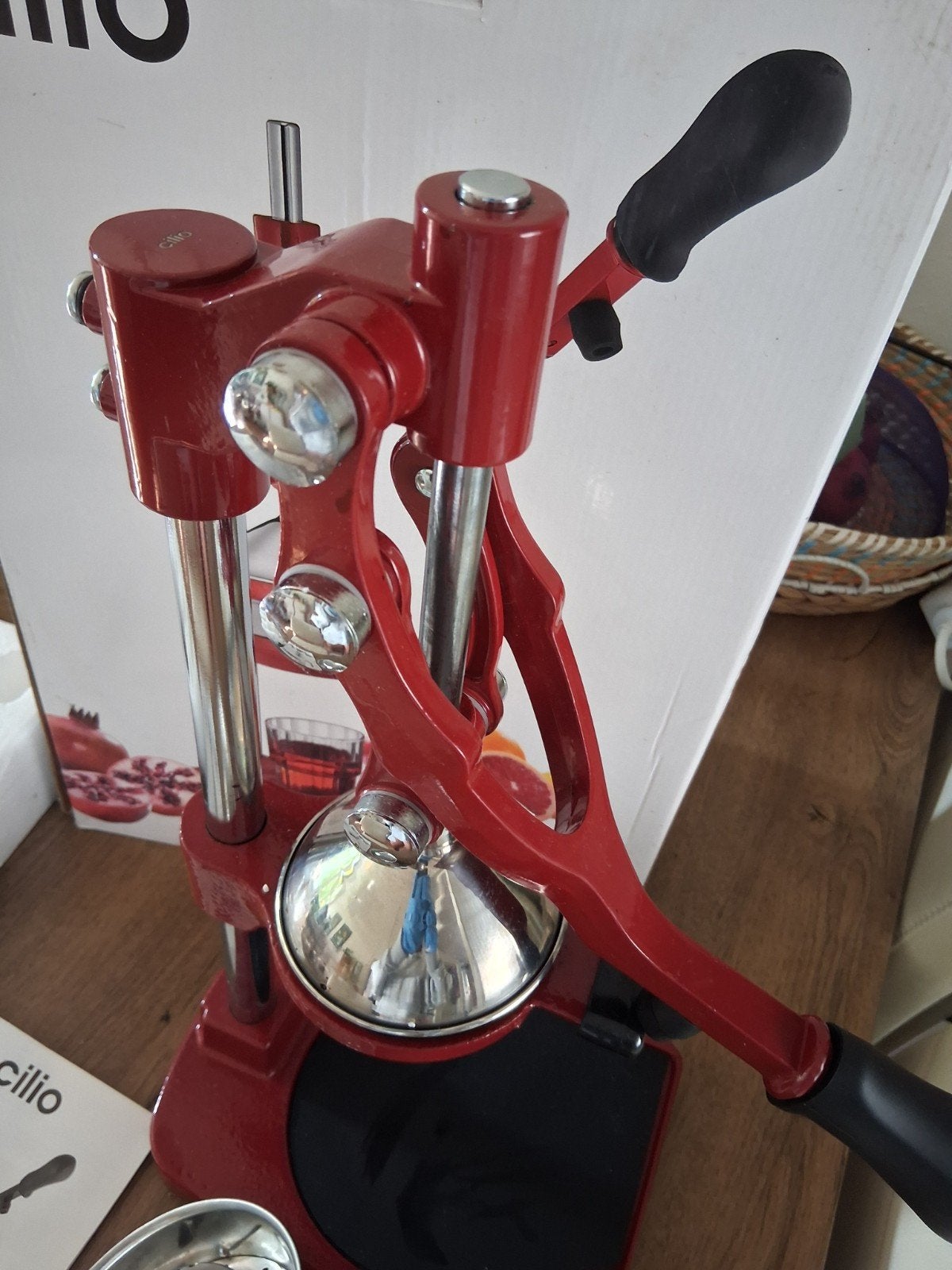Te koop, Cilio granaatappelpers.nieuw .1× getest gebruik., Witgoed en Apparatuur, Ophalen, Nieuw
