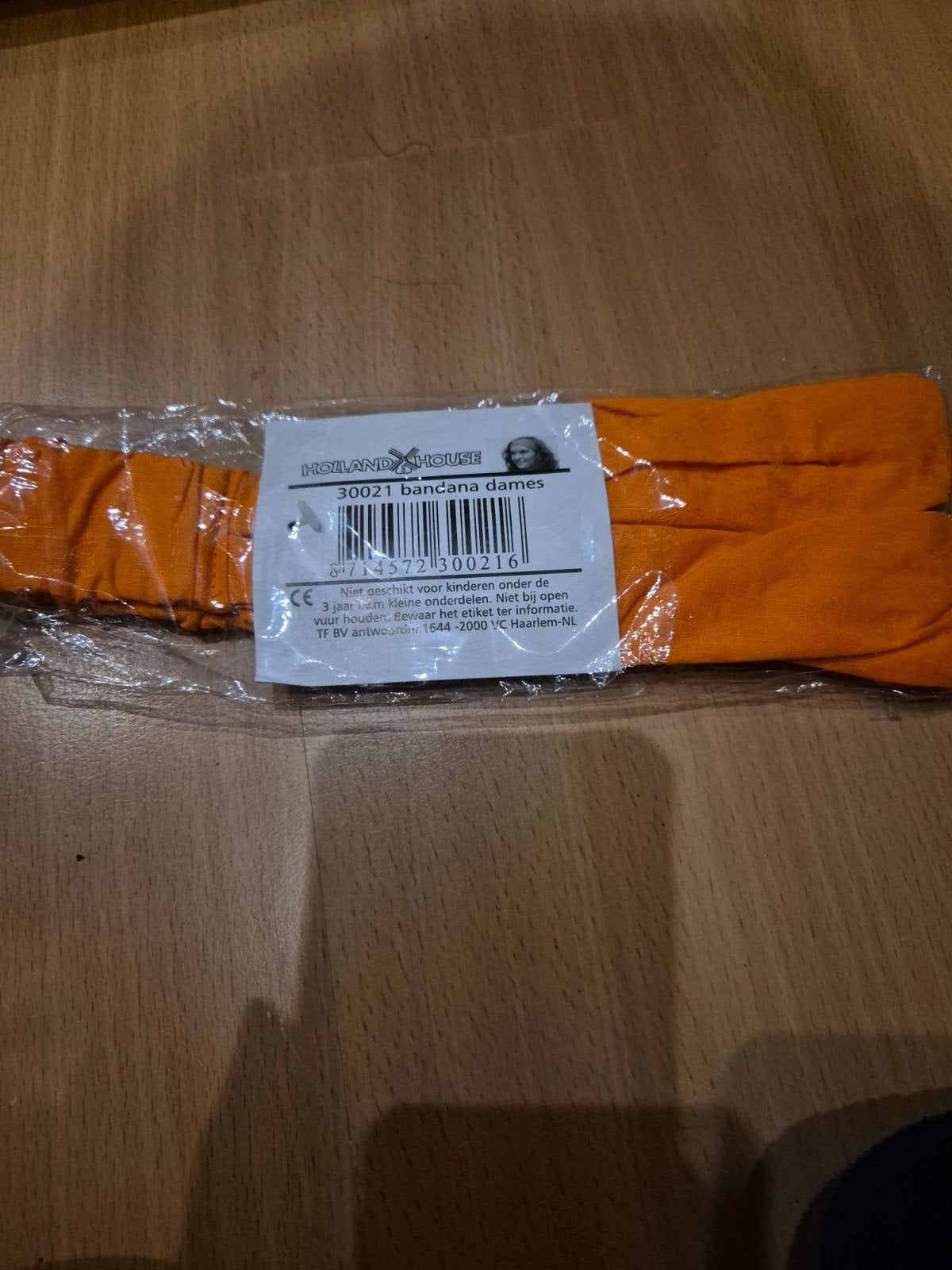 Oranje bandana voor dames - Holland House, Holland House, Ophalen of Verzenden, Nieuw
