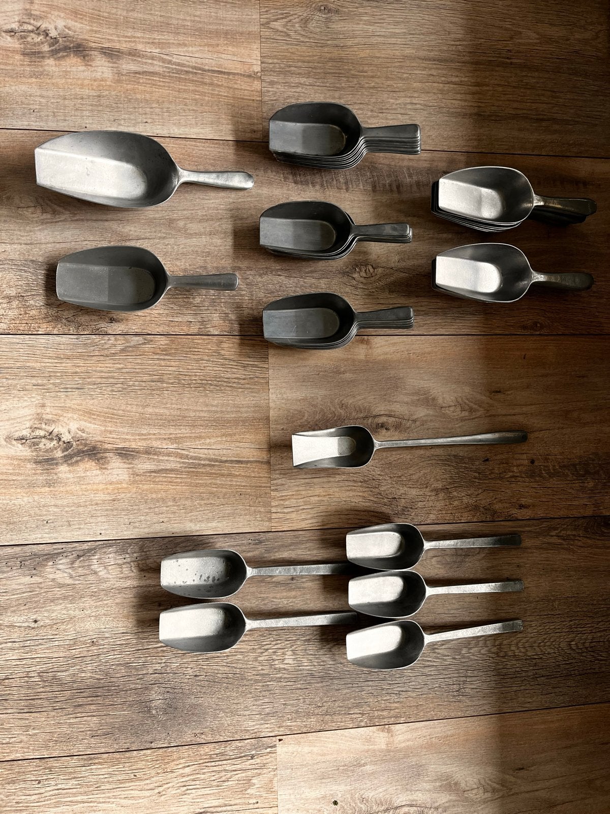 Set van diverse aluminium scheppen, Ophalen of Verzenden