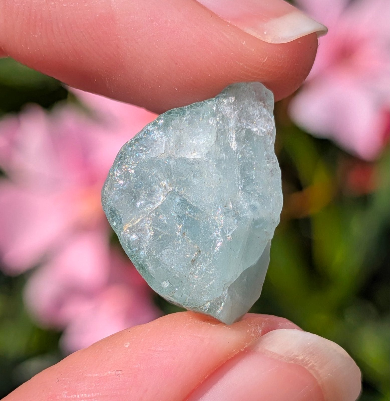 Blauwe toermalijn, Verzamelen, Mineralen en Fossielen, Ophalen of Verzenden, Mineraal