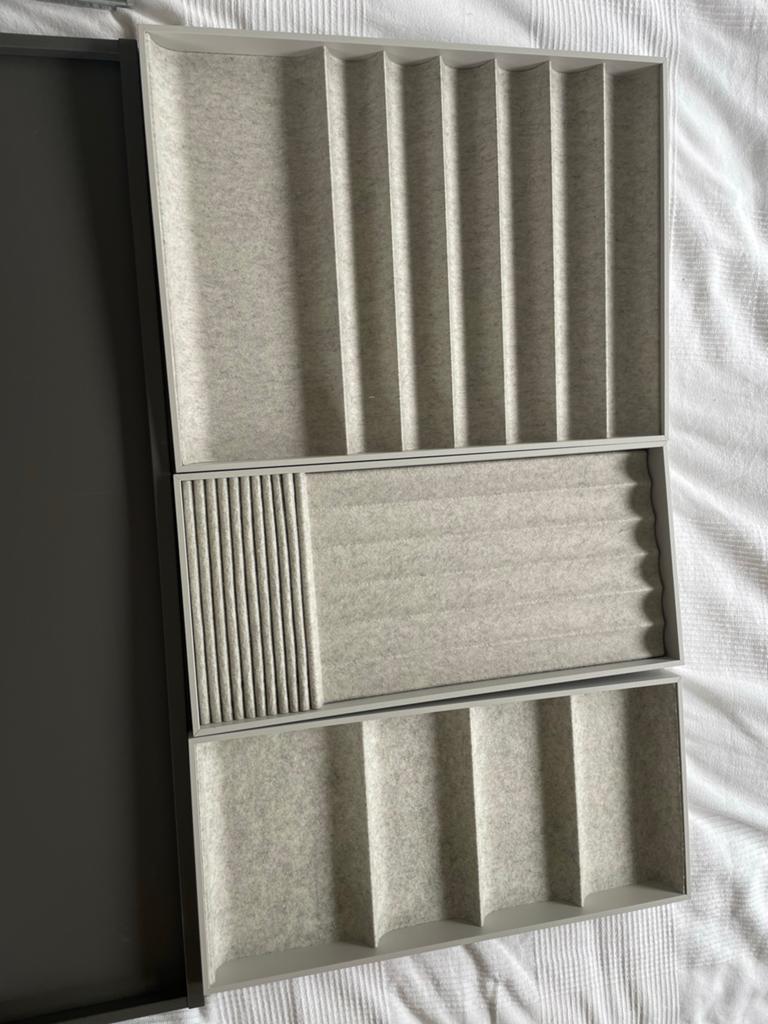 IKEA KOMPLEMENT Uittrekbare plank met inzetstukken, Ophalen, Zo goed als nieuw