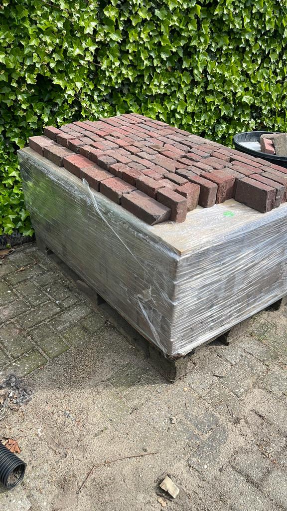 Pallet hard gebakken klinkers - 5,5 m2, Ophalen, Gebruikt, Keramiek, Klinkers