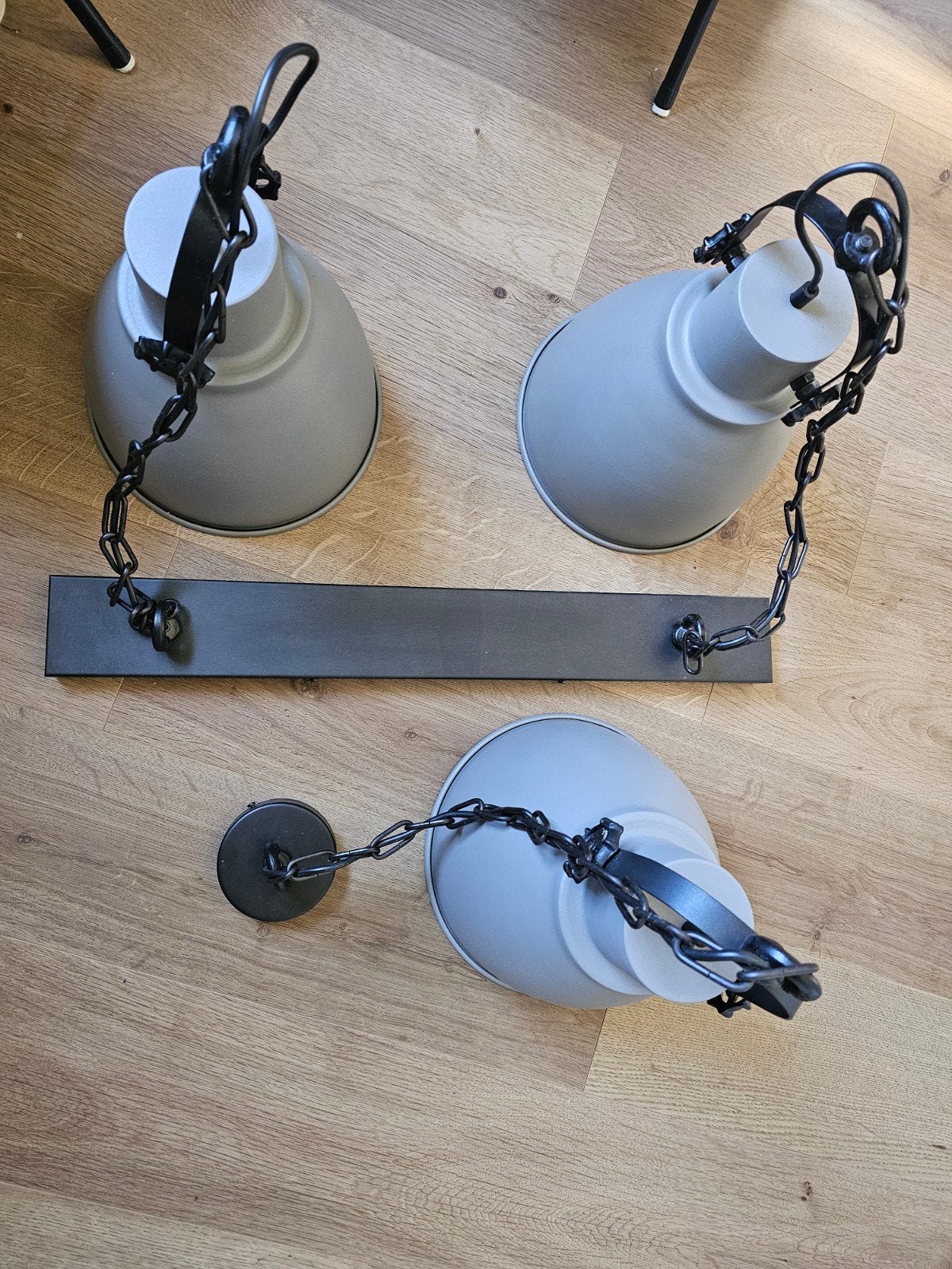 Industriële hanglamp Model 07 betonlook Ø27,5cm, Ophalen, Zo goed als nieuw, Metaal, E27 (groot)