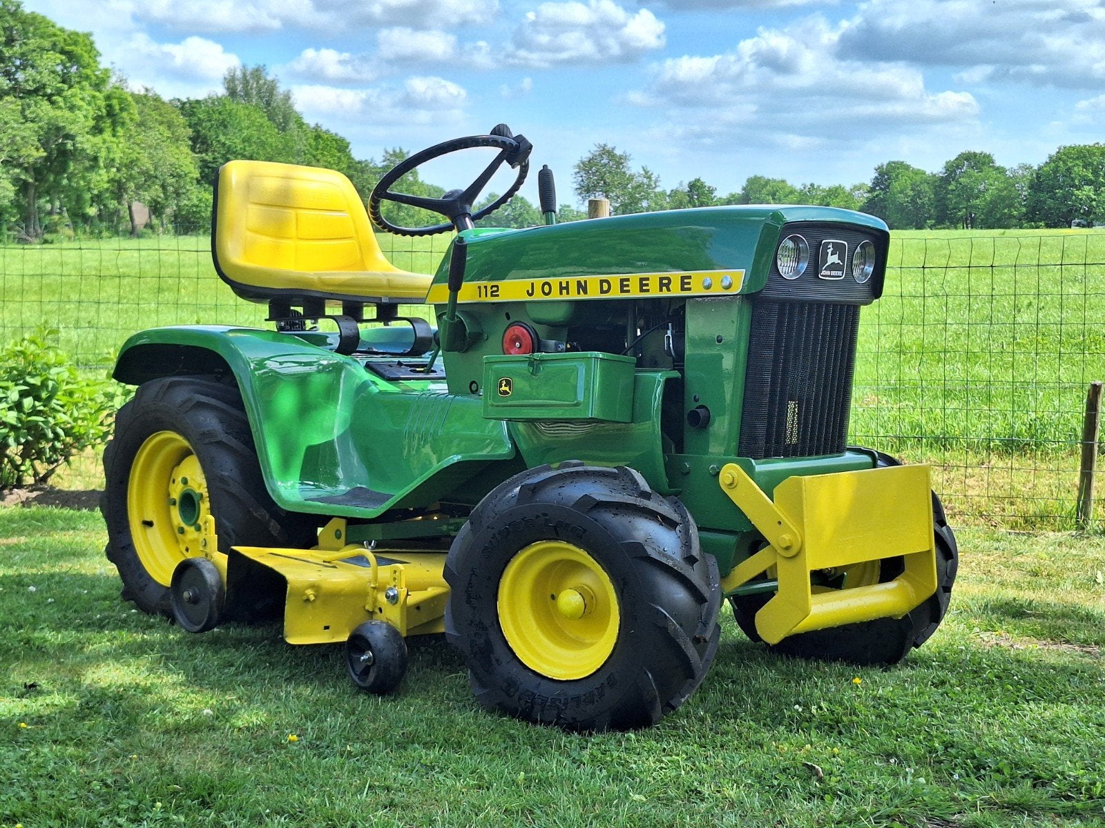 John deere 112 uit 1968, Ophalen, Zo goed als nieuw