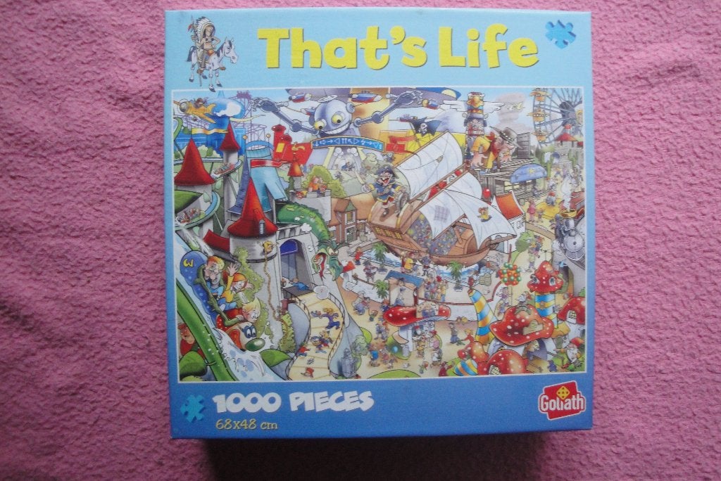THATS LIFE GOLIATH COLLECTION PUZZLE 1.000st. voor 2,50euro., Ophalen of Verzenden, 500 t/m 1500 stukjes, Zo goed als nieuw, Legpuzzel