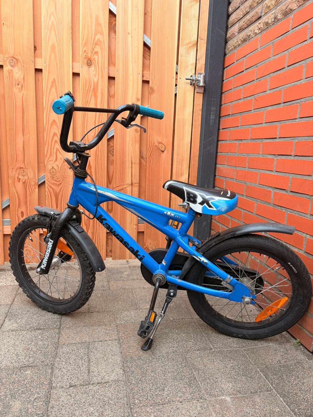 Kawasaki fiets 16 inch, Fietsen en Brommers, Ophalen, Gebruikt, 16 tot 20 inch