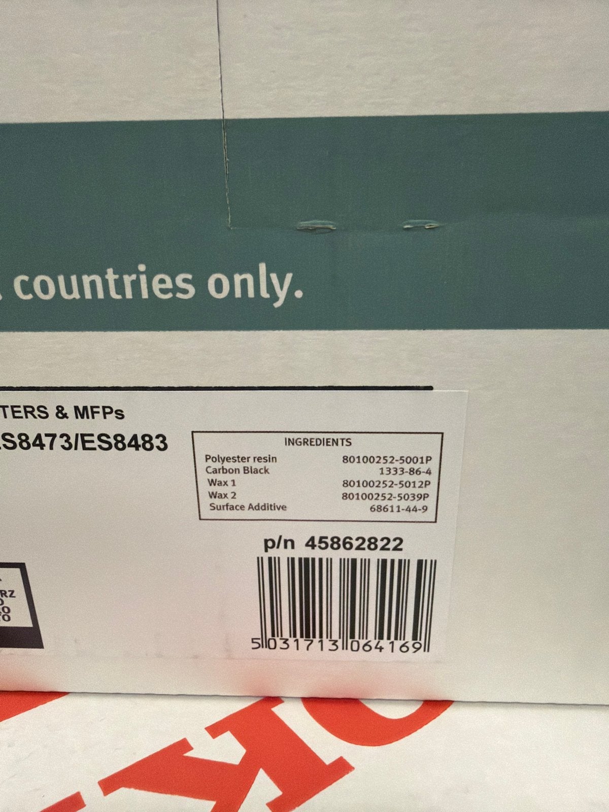 OKI Originele Toner Cartridge Zwart ES8463/ES8473/ES8483, Ophalen of Verzenden, Nieuw in verpakking, Overige typen