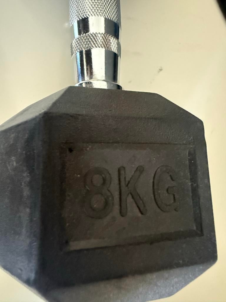 Fitness dumbbell 8KG, Sport en Fitness, Fitnessmaterialen, Ophalen of Verzenden, Gebruikt, Armen, Dumbbell