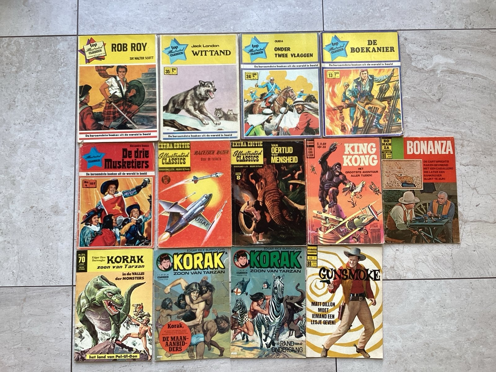 Vintage stripboeken collectie - Diverse titels en series, Meerdere stripboeken, Ophalen of Verzenden, Gelezen