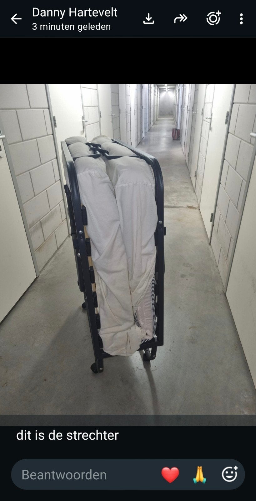 Opvouwbaar logeerbed met matras - ideaal voor gasten, Ophalen, Gebruikt, Eenpersoons, Zwart